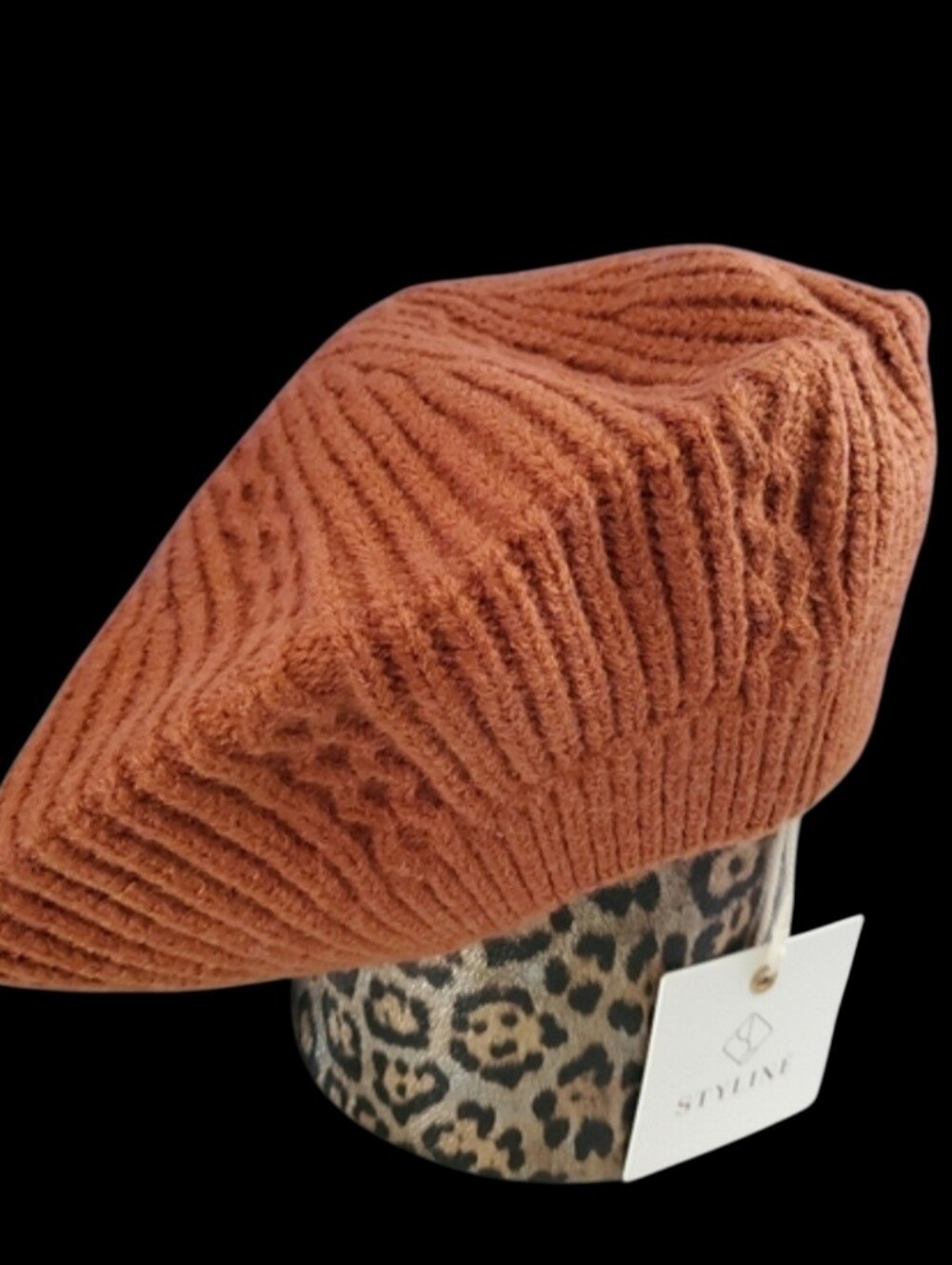 Solid Rust Beret - Picture 5 of 5